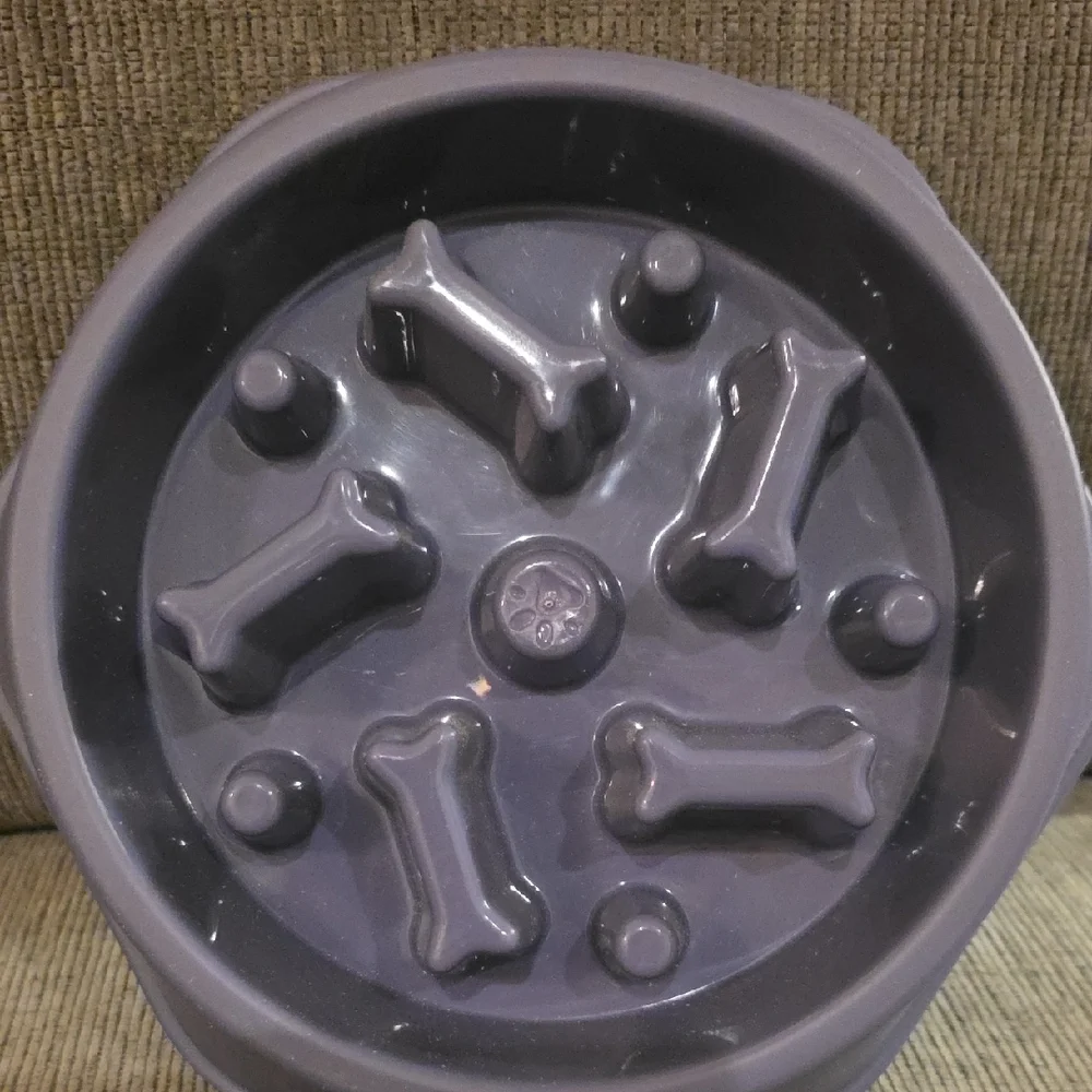 Yuksito Binge Buster Slow Feeder Bowl For Dogs, New, 7 Inches Diameter
